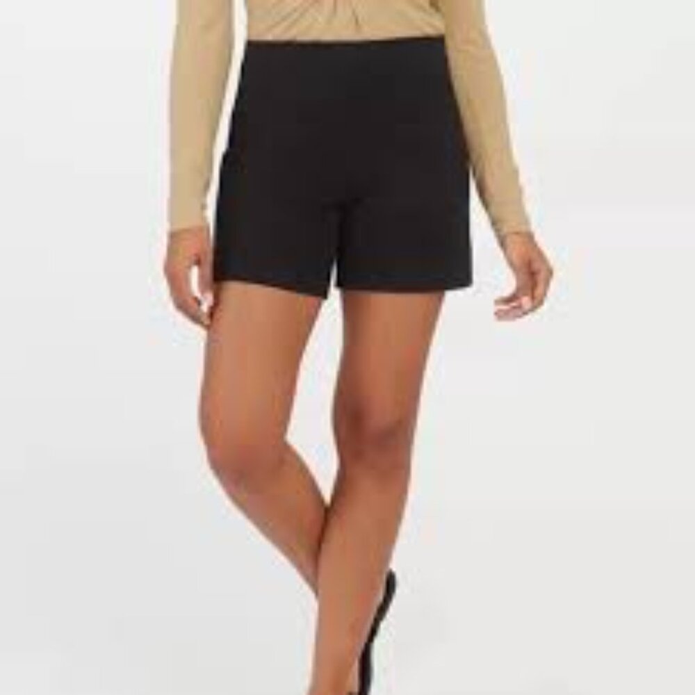 Spanx Bodycon Classic Black Women's Shorts sz M EUC